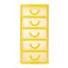 Home Deals up to 30% off Meitianfacai 13*9*18cm Mini Organizer Box Storage Container Case with 5 Clear Desktop Drawer Units Yellow