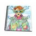 3dRose Cats cats in masks cats in costume masquerade party masks two cats woman in costume - Memory Book 12 by 12-inch