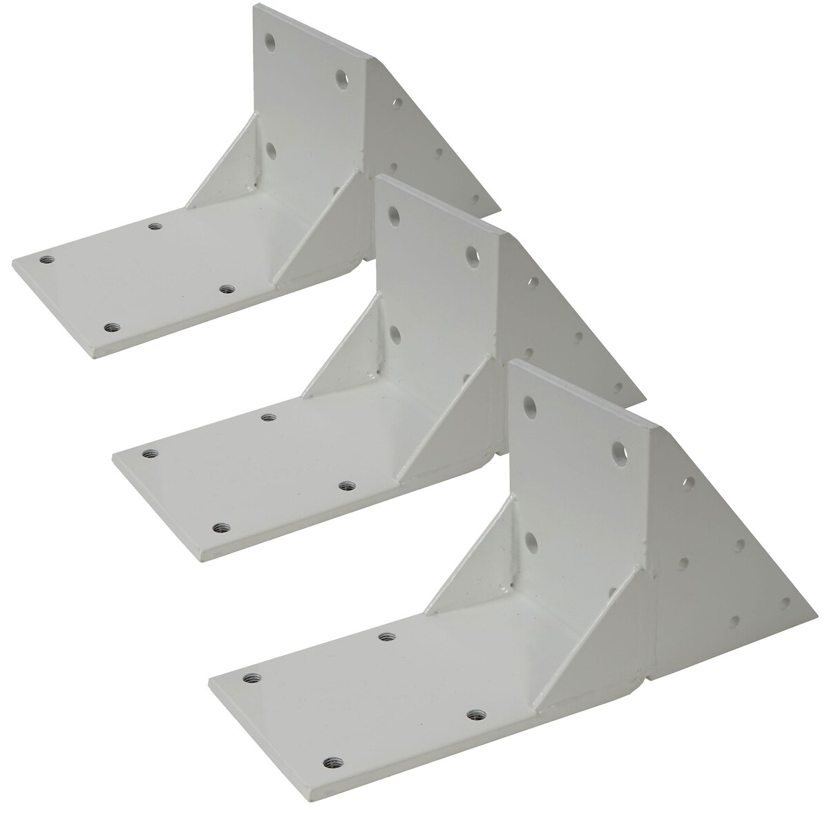 Mendler 3er-Set Dachsparrenadapter für Kassetten-Markise T124, Dachsparren Halterung Adapter ~ weiß Image