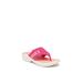 Wide Width Women's Campout Sandal by BZees in Pink Fabric (Size 7 1/2 W)