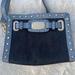 Michael Kors Bags | Michael Kors Selma Denim Light Blue Gold Studded Crossbody Shoulder Bag Hand Bag | Color: Blue | Size: Os