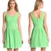 Lilly Pulitzer Dresses | Lilly Pulitzer | ‘Posey Daisy Lane’ Green Lace Scoop Neck Fit & Flare Mini Dress | Color: Green | Size: 4