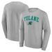 Men's Fanatics Branded Gray Tulane Green Wave Campus Sweatshirt