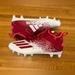 Adidas Shoes | Fw4085 Adidas Adizero Scorch Men's Football Cleats White/Red Size 11.5 | Color: Red/White | Size: 11.5