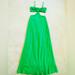 Zara Dresses | Nia Womens Green Linen Side Zip Sleeveless Cut Out Smocked Maxi Dress Size S | Color: Green | Size: S
