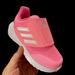 Adidas Shoes | Adidas Toddler Girls Slip On Sneakers Size 9k Pink White Lightweight Comfy Shoes | Color: Pink/White | Size: 9g