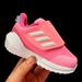 Adidas Shoes | Adidas Baby Infant Girls Slip On Sneakers Size 6k Pink White Lightweight & Comfy | Color: Pink/White | Size: 6bb