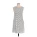 Carve Designs Casual Dress - A-Line: White Stripes Dresses - Women's Size 2X-Small