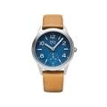 Bia Suffragette Watches Blue Dial Tan Strap Steel One Size B1004
