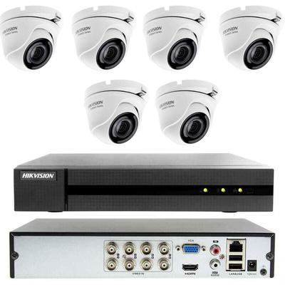 Hikvision - cloud-videoüberwachungsset dvr 8 kanäle 6 kameras 4MP ahd none