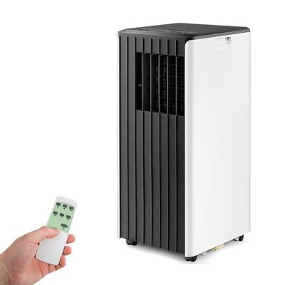 Costway 8000 BTU Portable Air Conditioner with Cool Humidifier and Sleep Mode-Black & White