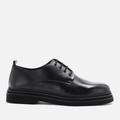 Brooklyn Leather Derby Shoes - Black - Walk London Lace-Ups