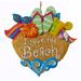 Kurt Adler I Love the Beach Heart Christmas Holiday Ornament Resin - Multi