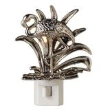 Silvery Flamingo Night Light Electric 7 Watt Swivel Base