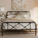 Queen Size Metal Bed Black