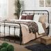 Queen Size Metal Spindle Bed Black
