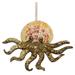 Scallop Shell Golden Octopus Christmas Holiday Ornament - Multi