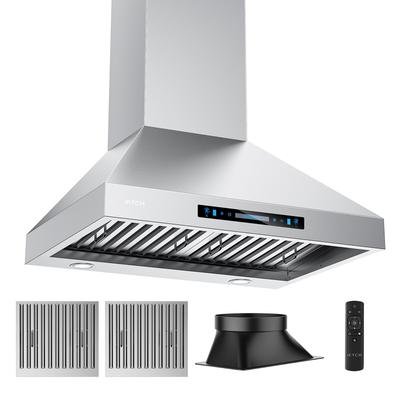 IKTCH 30 inch Vent Wall Mount Range Hood - 900 CFM Efficient Smoke Removal Ultra-Quiet Operation