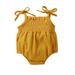 Baby Deals!Toddler Girl Clothes Clearance Baby Jumpsuit Romper Summer Rompers for Baby Toddler Baby Boys and Girl Comfortable Solid Color Elastic Sling Romper Jumpsuit