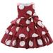 Toddler Girls Casual Polka Dot Dress Pageant Gown Birthday Evening Party