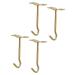 Uxcell Ceiling Hooks 4.13 x1.57 x 7.87 Screw Mounted Top Long Hooks 4 Pack