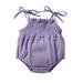 Baby Deals!Toddler Girl Clothes Clearance Baby Jumpsuit Romper Summer Rompers for Baby Toddler Baby Boys and Girl Comfortable Solid Color Elastic Sling Romper Jumpsuit