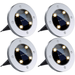 Solar Ground Lights Outdoor Solar Deck Lights Outdoor With Constant Light Mode Bright Cold White Waterproof Solar Disk Lights For Yard/Garden/Patio/Stair//Landscape/Path
