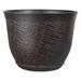 Plant Pot Decor Vintage Houseplants Tree Plant Container Bucket Polyresin Flower Pot Imitation Wood for Patio Porch Backyard Outdoor Indoor