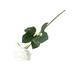 Waroomhouse Artificial Flower with Green Leaves Realistic Looking Multiple Layers Petals Real Touch Rose Branch Stem Simulation Flower Decoration Home Decor