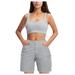 wefuesd shorts for women pants for women women s summer outdoor active hiking golf with pockets short pants women s pants grey xxl