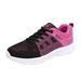 KaLI_store Womens Platform Sneakers Women Walking Sneakers Casual Comfortable Breathable Lightweight Mesh Non Slip Fashion Shoes Hot Pink 9.5