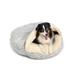 Snoozer Pet Products Wag Pool & Patio Cozy Caves Snoozer Indoor/Outdoor Round Cozy Cave Dog Bed Polyester/Synthetic Material in Gray/White | Wayfair