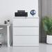 Inbox Zero Koamalu 3-Drawer Vertical Filing Cabinet Metal/Steel in White | 40 H x 35.4 W x 15.7 D in | Wayfair 482EFC7F4F12481D97426909A9A6120B