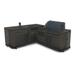 Arlmont & Co. Heavy Duty Waterproof Outdoor Right Facing Kitchen Cover, Patio L-Shaped Sectional Lounge Set Cover in Black | Wayfair
