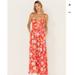 Free People Dresses | Free People Wisteria Maxi Dress In Pop Combo - Xs | Color: Red/Yellow | Size: Xs