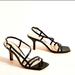 Anthropologie Shoes | Anthropologie, Pyramidis Joelle Strappy Heels, Black, Size 38, New W/Out Box | Color: Black | Size: 7.5