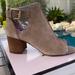 Nine West Shoes | Nine West Size 5.5 Suede (Ankle Bootie) With A 2.5 In Heel | Color: Cream | Size: 5.5