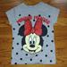 Disney Shirts & Tops | Girls Minnie Mouse Shirt, Girls Gray Minnie Mouse Glitter Bow Shirt,Girls Minnie | Color: Gray/Red | Size: 5g