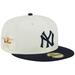 Men's New Era Stone/Navy York Yankees Retro 59FIFTY Fitted Hat