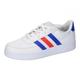 adidas Unisex Kinder Breaknet Sneakers, Ftwr White/Lucid Blue/Bright Red, 38 EU