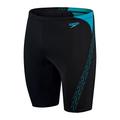 Speedo Men's Hyper Boom Splice II Jammer, Black/Bolt, 28