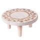 GIZNXBA Wooden Stool Display Stand, Wood Stool Plant Riser, Round Small Plant Stand, Rustic Stool Flower Pot Holder, Modern Decorative Display Stand For Home Indoor And Outdoor (Color : A)