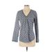 C. Wonder Long Sleeve Blouse: Blue Tops - Women's Size Small