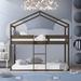 Harper Orchard Zirke Twin Over Twin Standard Bunk Bed Wood in Gray | 78.93 H x 41.73 W x 78.14 D in | Wayfair 45B48BAEDA054F47A540EEC3072DB490