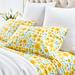 Pine Cone Hill Silly Sunflowers 200 Thread Count Floral 100% Cotton Sheet Set Cotton Percale in Yellow | Queen | Wayfair PC4235-Q