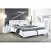 Orren Ellis Jeffy Platform Bed Upholstered/Faux leather in Black | Queen | Wayfair 8F846311D3D543E1B8A552E90D5C41DF