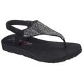 Sandale SKECHERS "MEDITATION-NEW MOON" Gr. 36, schwarz Damen Schuhe Skechers Damenschuhe