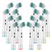 Genkent 20 Pcs of Oral-B Compatible Replacement Toothbrush Heads for Braun Oral-B 7000 Pro 1000 9600 5000 3000 8000 and Genius Models.