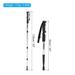 Trekking Poles, Collapsible Hiking Pole 21-43 Inch Telescopic Folding Silver