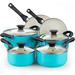 Pots and Pans Set Nonstick, 10 Piece Ceramic Cookware Sets, Kitchen Non Stick Cooking Set with Saucepans